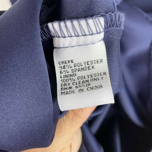 Joanna Chen New York Blue Sleeveless Sheath Dress NWT Size 6 - Picture 9 of 9